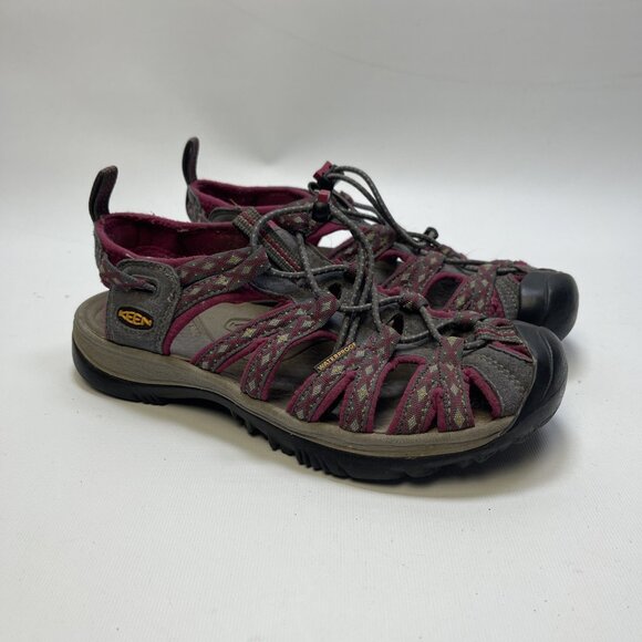Keen Sandals Womens Size 8 US Hiking Magnet Sangria Pink / Gray Waterproof - Picture 1 of 12